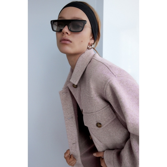 Zara belted shirt jacket - Picture 5 of 17